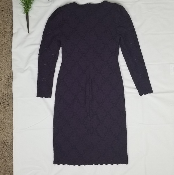 Ralph Lauren Purple Foral Lace Dress - Picture 4 of 10